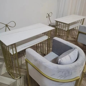 Nuevo Set de Manicura 2024, Muebles para Salón de Belleza, Mesa de Manicura Color Gris, Estación de Manicura con Silla - Product Image 6