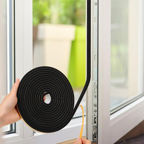 Custom Single Sided Rubber Foam Tape Soundproofing Insulation Weather Stripping Door Seal Strip for Window