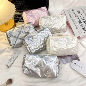 Kit de Artículos Esenciales para Viaje, Organizador de Maquillaje, Bolsa de Aseo, Bolsa de Maquillaje Plegable para Mujer, Bolsa de Cosméticos Portátil, Bolsa de Aseo Colorida - Product Image 6