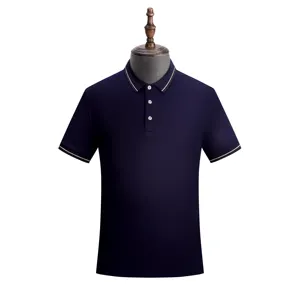 Customized High Quality Design Logo Casual Slim Fit Activities Polo Shirt Classic Fit Cotton Elastane Blend Polo Shirt Men