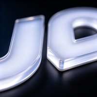 Lettres rétroéclairées LED personnalisées imprimées UV, étanches IP65, enseigne lumineuse 3D pour devanture de magasin, logo d'entreprise extérieur