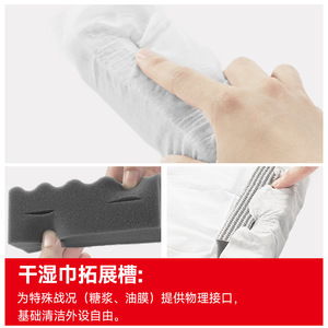 Éponge japonaise rectangulaire double face pour le nettoyage des surfaces irrégulières dans la salle de bain - Product Image 5