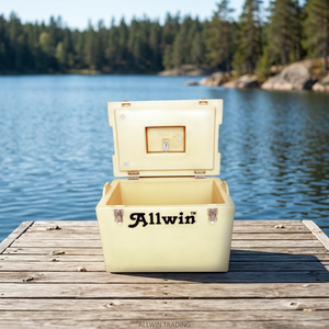 Glacière en plastique robuste de 110 L pour le stockage et le transport de poissons, fruits de mer et aliments - Glacière isotherme en plastique de 110 L - Product Image 3