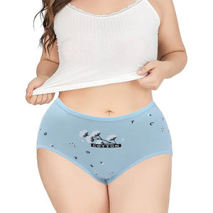 UOKIN Bragas de Moda para Mujer, Estilo Abuela, Cintura Alta, Sexy, Lindas, con Estampado Floral, Ropa Interior para Mujeres Gorditas, Talla XXXL - Product Image 5