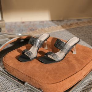 Zapatos de tacón alto para mujer, cómodos y elegantes, con diseño de punta cuadrada y encaje, estilo francés, para verano y exteriores. - Product Image 5