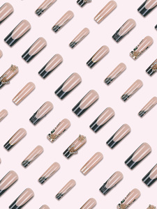 24pcs ABS Coffins Personnalisé Noir Papillon Français Diamants Presse sur <span class=keywords><strong>Ongles</strong></span> Vente en Gros <span class=keywords><strong>Produit</strong></span> du Fabricant <span class=keywords><strong>Faux</strong></span> <span class=keywords><strong>Ongles</strong></span> - Product Image 5