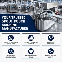 Machine de remplissage et de bouchage multifonctionnelle pour sachets souples de savon liquide et de lavage des mains, en acier inoxydable 304, certifiée CE, pour sachets à bec verseur et sachets stand-up, pour remplissage industriel