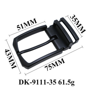 Fibbia per <span class=keywords><strong>Cintura</strong></span> Personalizzata 35mm con Clip a Doppio Ponte in Lega di Zinco <span class=keywords><strong>Nera</strong></span> Opaca per Jeans in Denim, Resistente - Product Image 5