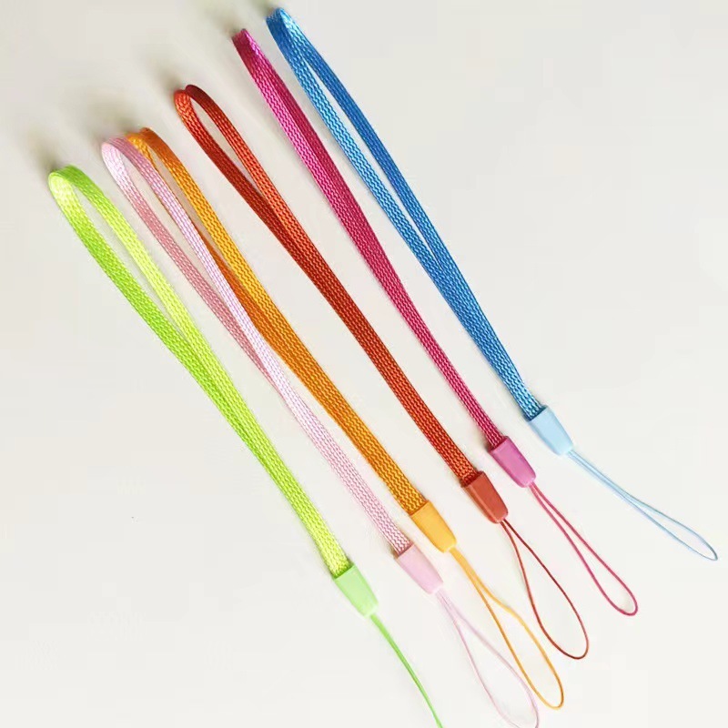 Multi-coloured Trendy Mobile Phone Lanyard Neck Strap Nylon Round Rope Cell Phone Lanyards Water Bottle Lanyard