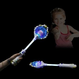 Mainan tongkat sihir anak perempuan, tongkat peri LED sempurna ulang tahun & Ramadan/hadiah wisuda, mainan berputar - Product Image 3