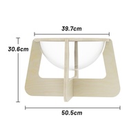 Vente en gros usine : Niche pour chat en bois massif écologique, multi-niveaux, design capsule, avec fenêtre de visualisation transparente, pour animaux de compagnie