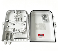 Boîtier de distribution de fibre optique carré 16 cœurs CAJA NAP FDB, boîtier de raccordement de fibre optique 16 cœurs, boîtier terminal pour FTTH