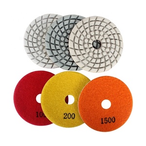 TRUE SHINE新更新4インチ100mm白樹脂パッドコンクリート床研磨パッド - Product Image 3