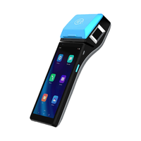 Android 11 layar sentuh 6 inci, Terminal POS pembayaran genggam semua dalam satu dengan pemindai QR sidik jari