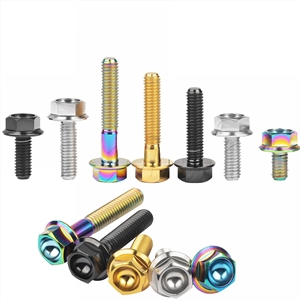 สลักเกลียว<span class=keywords><strong>ไท</strong></span>เทเนียมชุบสังกะสีแบบอะโนไดซ์ M8 หัวหกเหลี่ยม ขนาด <span class=keywords><strong>M12</strong></span> ระยะพิทช์ 1.25/1.5 มม. คุณภาพสูง ทนทานต่อการกัดกร่อน สลักเกลียวมอเตอร์ไซค์แบบกำหนดเอง - Product Image 1