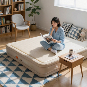 <strong>Self</strong> <strong>Inflating</strong> PVC Mattress Outdoor Hiking Inflatable <strong>Airbed</strong> with Built-in Pump and Comfort Design - Product Image 1