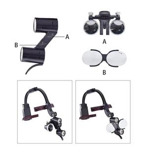 Lentes de aumento dentales con luz sin sombras, luz blanca fría de 5500-7000K ajustable para uso médico dental, certificado CE - Product Image 4