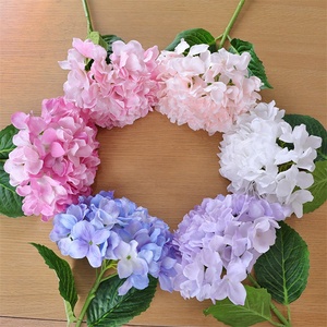 Nuovo arrivo decorazioni di nozze di alta qualità reale tocco ortensia fiori in lattice rosa bianco <span class=keywords><strong>ortensie</strong></span> artificiali Hortensia - Product Image 6