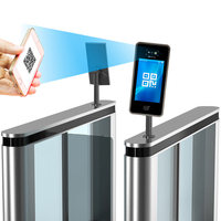 Sistema de control de acceso WiFi Máquina DE ASISTENCIA 4 Pantalla táctil Software SDK gratuito Escáner de código QR RFID NFC Tarjeta RFID Huella digital