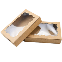 Vente Chaude Directe Usine : Boîte à Dessert en Carton de 10 Pouces avec Fenêtre pour Gâteaux et Cupcakes, Type Pliable, Adaptée aux Aliments