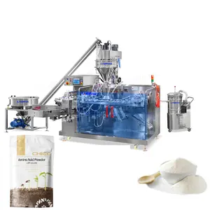 Automatic Auger Screw Metering Amino Acid Powder Premade Pouch Doypack Packaging Machine