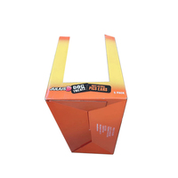 Boîtes de présentation de comptoirs en carton personnalisés des fabricants support de marchandises empilé pliable avec gaufrage pour emballage alimentaire
