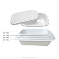 Barquette alimentaire CPET jetable, durable, recyclable, personnalisable (couleur et logo), en plastique thermoformé, compatible micro-ondes, pour cuisson et emballage