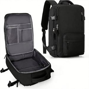 Sac à dos pour ordinateur portable imperméable avec logo personnalisé, grande capacité, pour les voyages d'affaires - Product Image 1