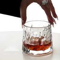 Verre à whisky en cristal épais avec logo personnalisé, verre à whisky de haute qualité pour bar, verre à liqueur