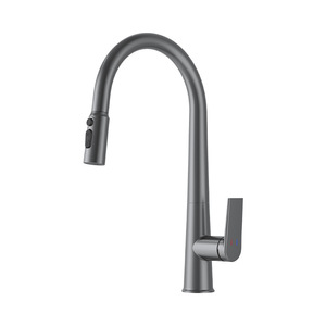 Single Handle Kitchen Faucet 210151 Ceramic Valve Core Pull Out <b>Spray</b> Modern Deck <b>Mounted</b> Universal - Product Image 3