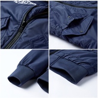 Blousons bombardiers personnalisés MA1 vol vierge vente en gros col en fourrure d'agneau pour hommes utilitaire pilote cargo manteau bouffant vestes de vol bombardier