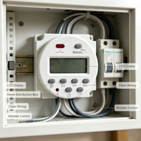 CN101A Sakelar Timer yang Dapat Diprogram AC DC Multi Tegangan Opsional Pengontrol Waktu Mode Manual Otomatis