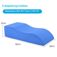 Coussin de position d'élévation orthopédique des membres inférieurs en forme de S
