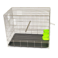 Cage d'élevage pour perroquets en acier inoxydable 304, pliable, anti-évasion, pour perroquets de taille moyenne, vente directe d'usine