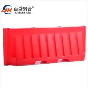 Rood Plastic Verkeersveiligheidswater Gevulde Verkeersbarrières Met Water Gevulde Verkeersveiligheidsbarrières Blokkeren Hdpe Plastic Veiligheidsbarrière