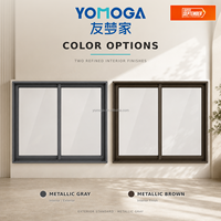 Ventana Corredera de Aluminio con Vidrio Templado, Precio de Fábrica, Ventana Interior Moderna