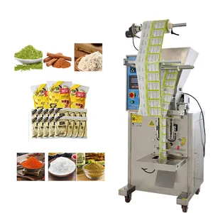 efficiency back central sealing horizontal auger packaging food flour powder packing filling sealing machine