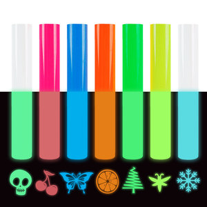 เรนลิทง ขายดี ฟิล์มรีดร้อนเรืองแสงในที่มืด Easyweed Cut PU สำหรับงานพิมพ์ลายเสื้อยืดและเสื้อผ้า - Product Image 3