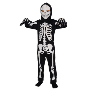 2025 Halloween niños fantasma vestido-vampiro juego de rol niños <span class=keywords><strong>disfraces</strong></span> de Halloween gafas brillantes y hoz capa negra larga - Product Image 2