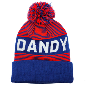 Bonnets en laine de cachemire unisexe doux et chauds pour l'hiver avec <span class=keywords><strong>gros</strong></span> <span class=keywords><strong>pompon</strong></span> en fourrure de raton laveur pour femmes Bonnet personnalisé tricoté par teinture - Product Image 2