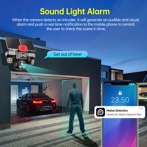 <span class=keywords><strong>Nueva</strong></span> Cámara PTZ Solar Inalámbrica 4G de 12MP, 3 Lentes, Seguridad Wifi para Exteriores, 3 PTZ, Visión Nocturna HD, Cámara CCTV Solar - Product Image 6