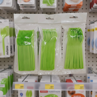 Greenday Fabricant Vente en gros 100% compostable 6 pouces/6,5 pouces Cuillère CPLA Couverts Vaisselle Ensemble de couverts CPLA Emballage de vente au détail