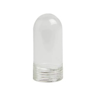 Abat-jour en verre en forme de dôme avec filetage interne G9, en verre borosilicate résistant à la chaleur, avec un petit trou sur le dessus