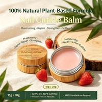 Baume à cuticules SAGALAGA 30g, hydratation intense pour les ongles et les cuticules, soin longue durée, beurre de karité, huile de jojoba, soin des ongles