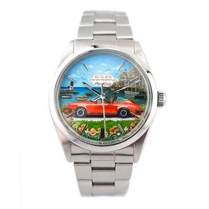 Reloj de Buceo Clásico para Hombre, Versátil, de Acero Inoxidable, con Esferas Personalizadas, Logotipo Personalizado, Tecnología de Cuarzo, Esfera Pintada a Mano - Product Image 4