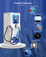 Borne de recharge rapide DC Bluesky Commercial 120 kW pour véhicules électriques CCS1/CCS2/CHAdeMO/GB/T avec paiement par carte bancaire OCPP1.6J IP55 TUV CE – Nouvelle station sur pied