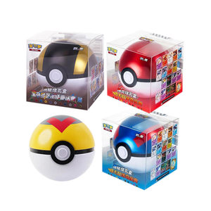 6.0 ¡Gran Oferta! Versión Original PTCG Pikachu Celebración Poké Ball Figura de Anime Juguetes de Regalo <span class=keywords><strong>Bola</strong></span> Poké y Paquete de Refuerzo Pokémon. - Product Image 1