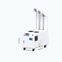 Humidificateur ultrasonique industriel Ari Wetwells à affichage numérique, contrôle automatique de l'humidité, capacité de 35 kg/h pour salle de culture
