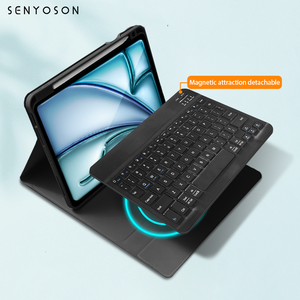 เคสพร้อมคีย์บอร์ด SYX 7 สี สำหรับ iPad 9.7 นิ้ว รุ่นที่ 6 (2018) รุ่นที่ 5 (<span class=keywords><strong>2017</strong></span>) Air 2/Air iPad Pro 9.7 คีย์บอร์ดบลูทูธ - Product Image 2