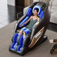 Fauteuil de massage électrique moderne de luxe OEM ODM 8D Shiatsu Ai Thai Stretch Zero Gravity, fauteuil inclinable pour le corps entier, pliable, Bluetooth